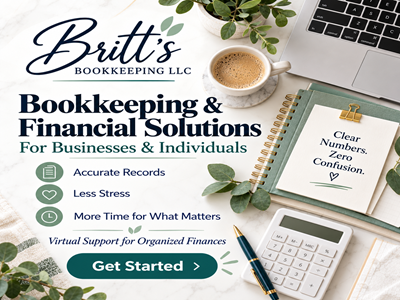 Britt's Bookkeeping LLC - bookkeeping and financial solutions for businesses and individuals